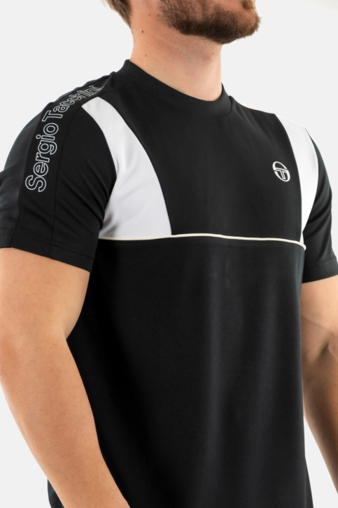Tee shirt sergio tacchini alettone 572-blk/piv