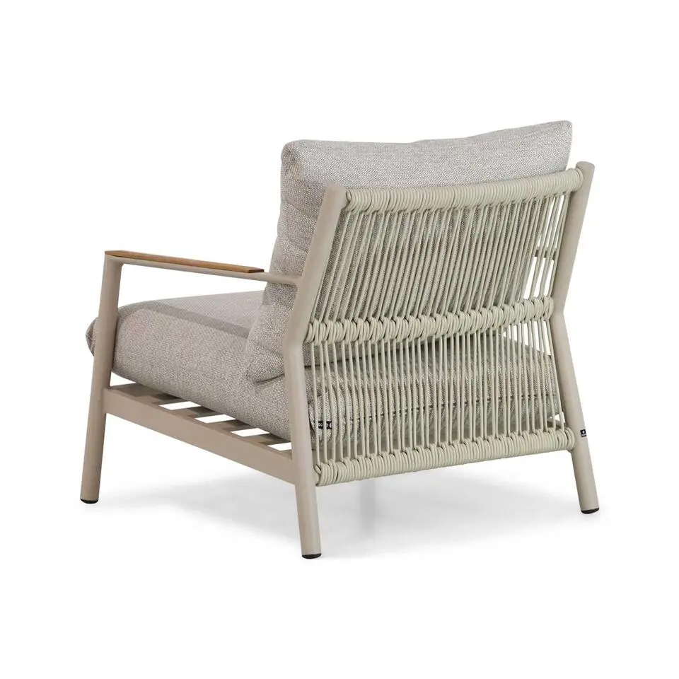 Stoel en Bank Loungeset 5 personen Rope Grijs Coco Sevilla