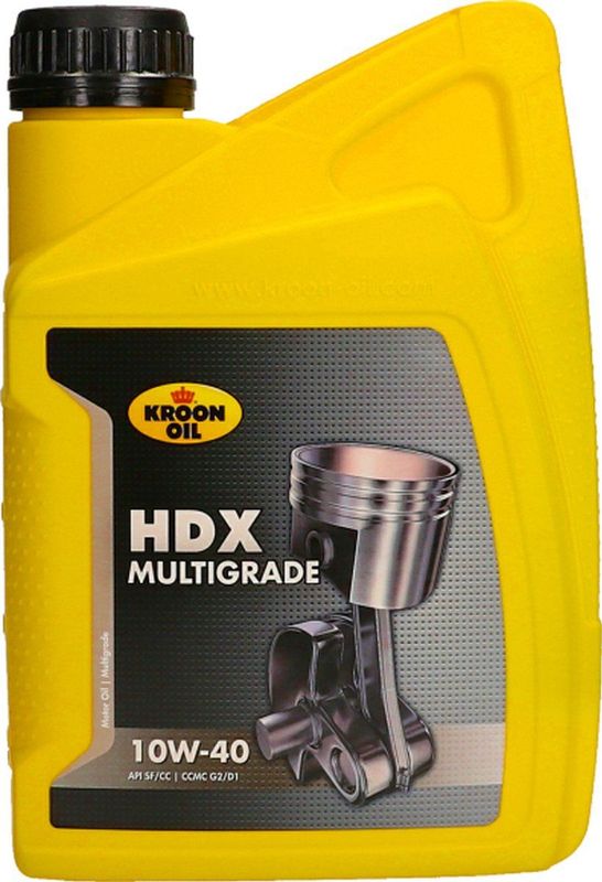 Kroon Oil - HDX 10W-40 - Motorolie - 1L - Hoogwaardige Basisoliën