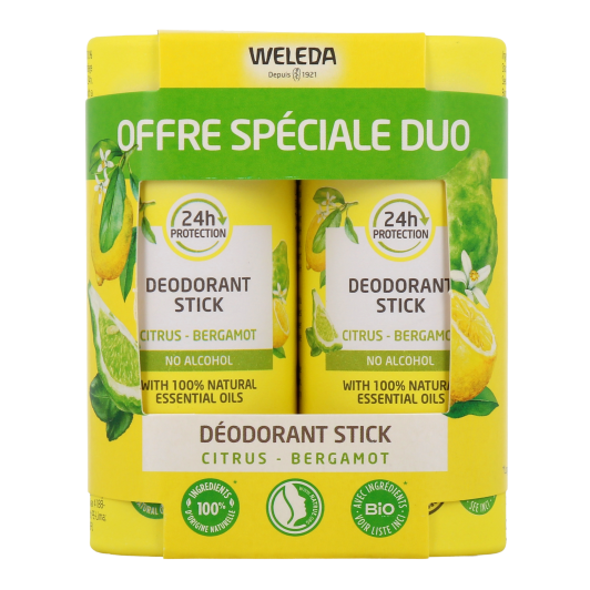 Weleda Déodorant stick bio efficacité 24h - Sans sels d'aluminium