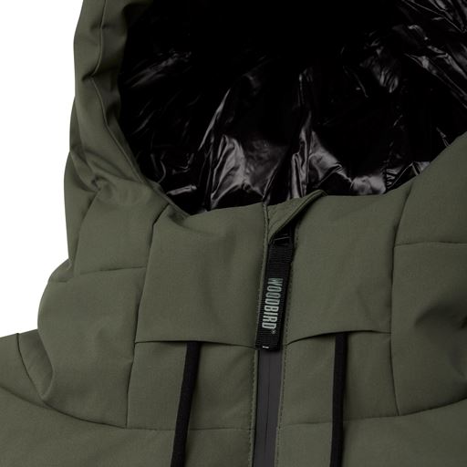 Woodbird Joseph Tech Lang Jakke, Army, S