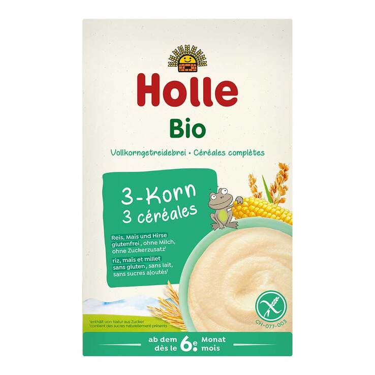 Holle Bio-Vollkorngetreidebrei 3 Korn, 250 g
