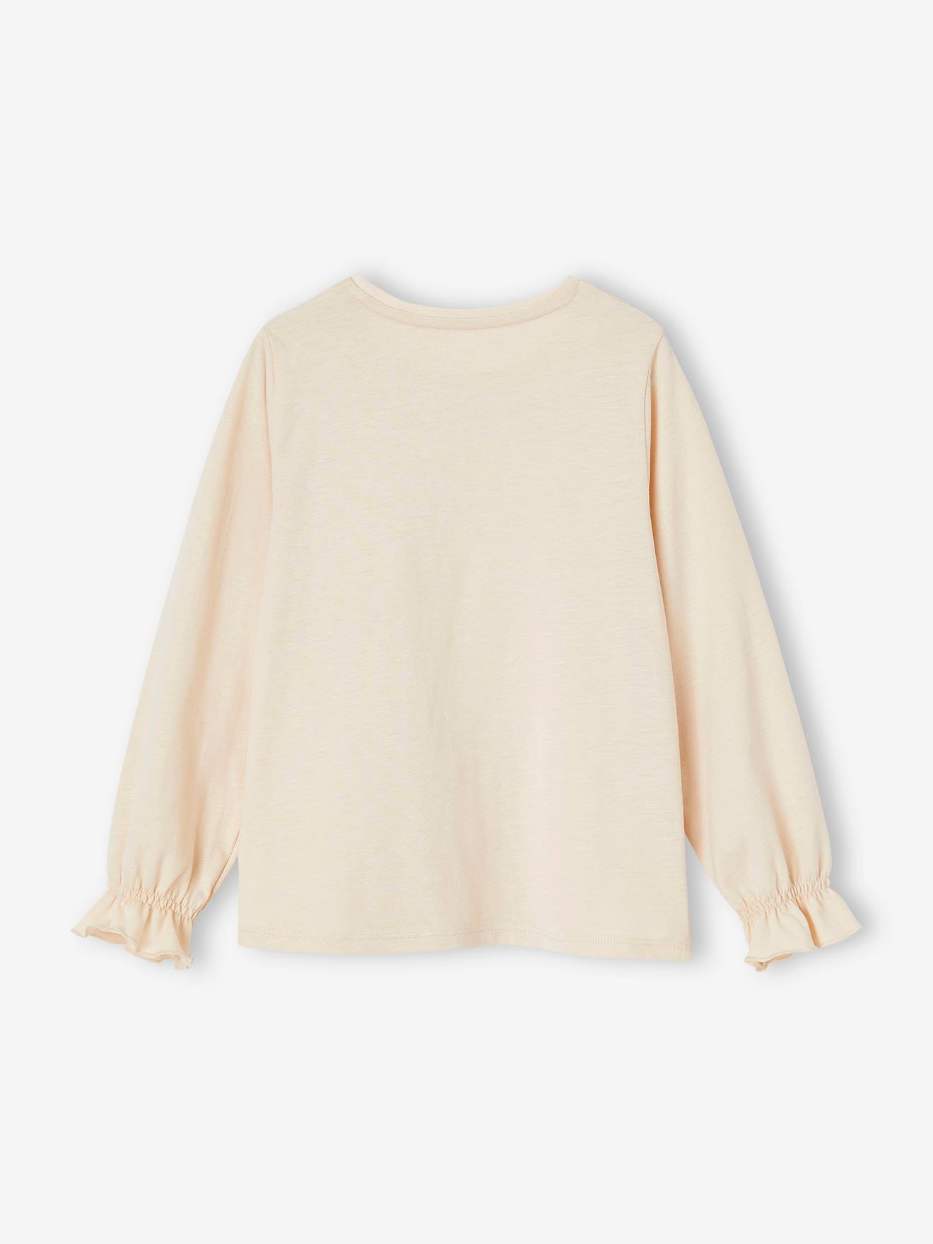 Camiseta romântica com estampa de fantasia para meninas, azul petróleo