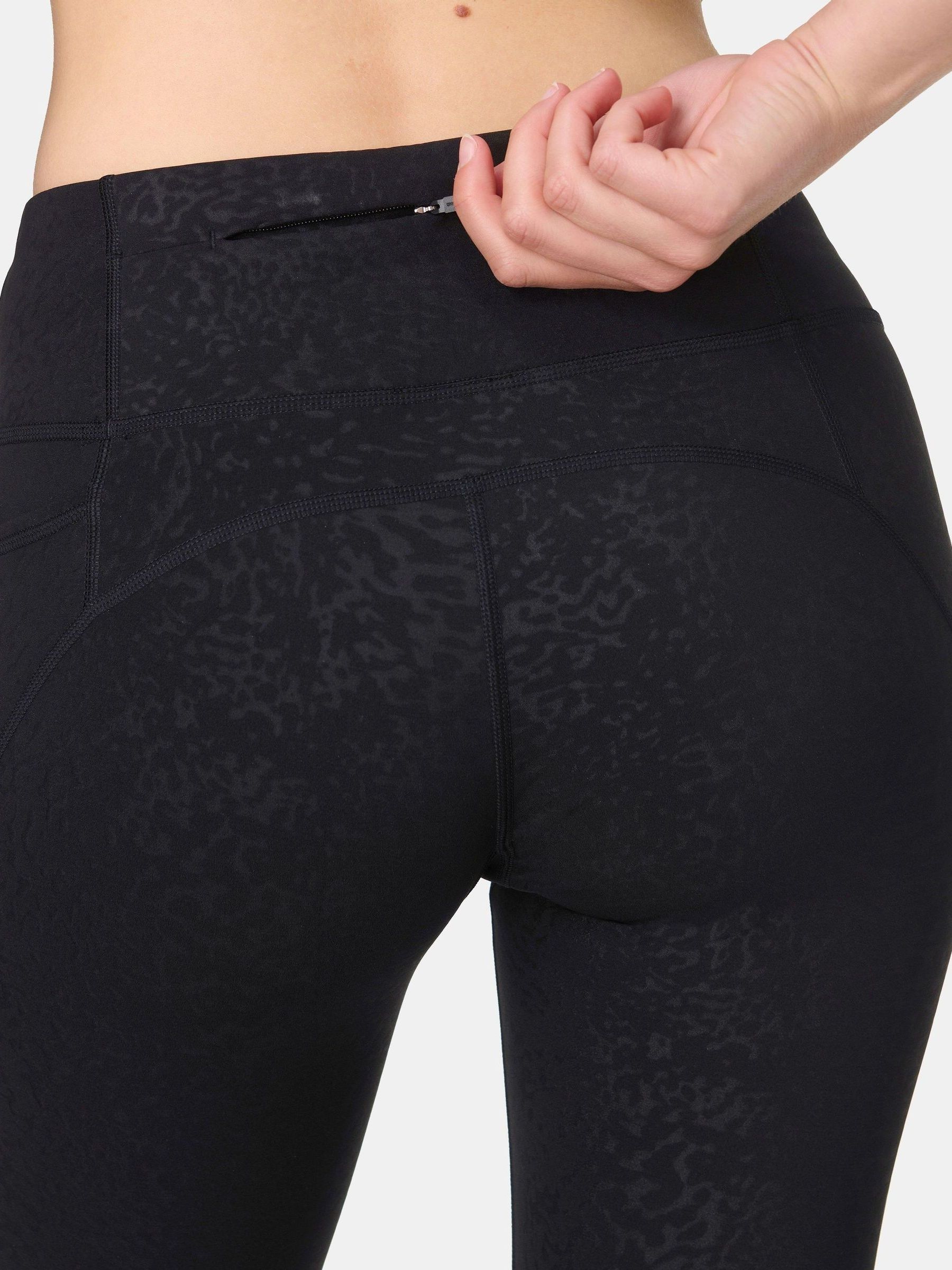 Zwart - Sweaty Betty Power Embossed Workout Leggings