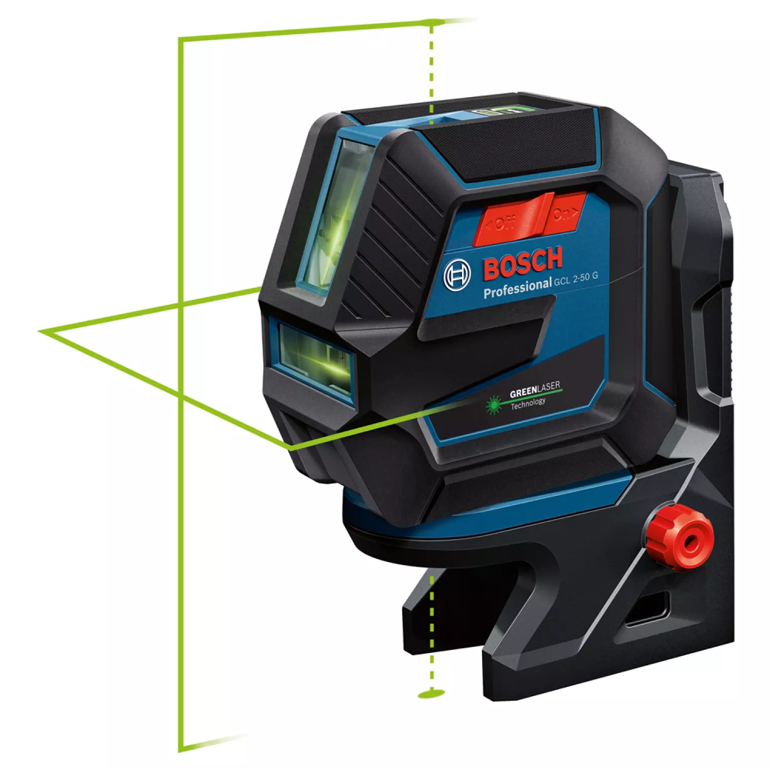 Bosch GCL 2-50 G Kruislijnlaser   houder in opbergetui in koffer - 15 m