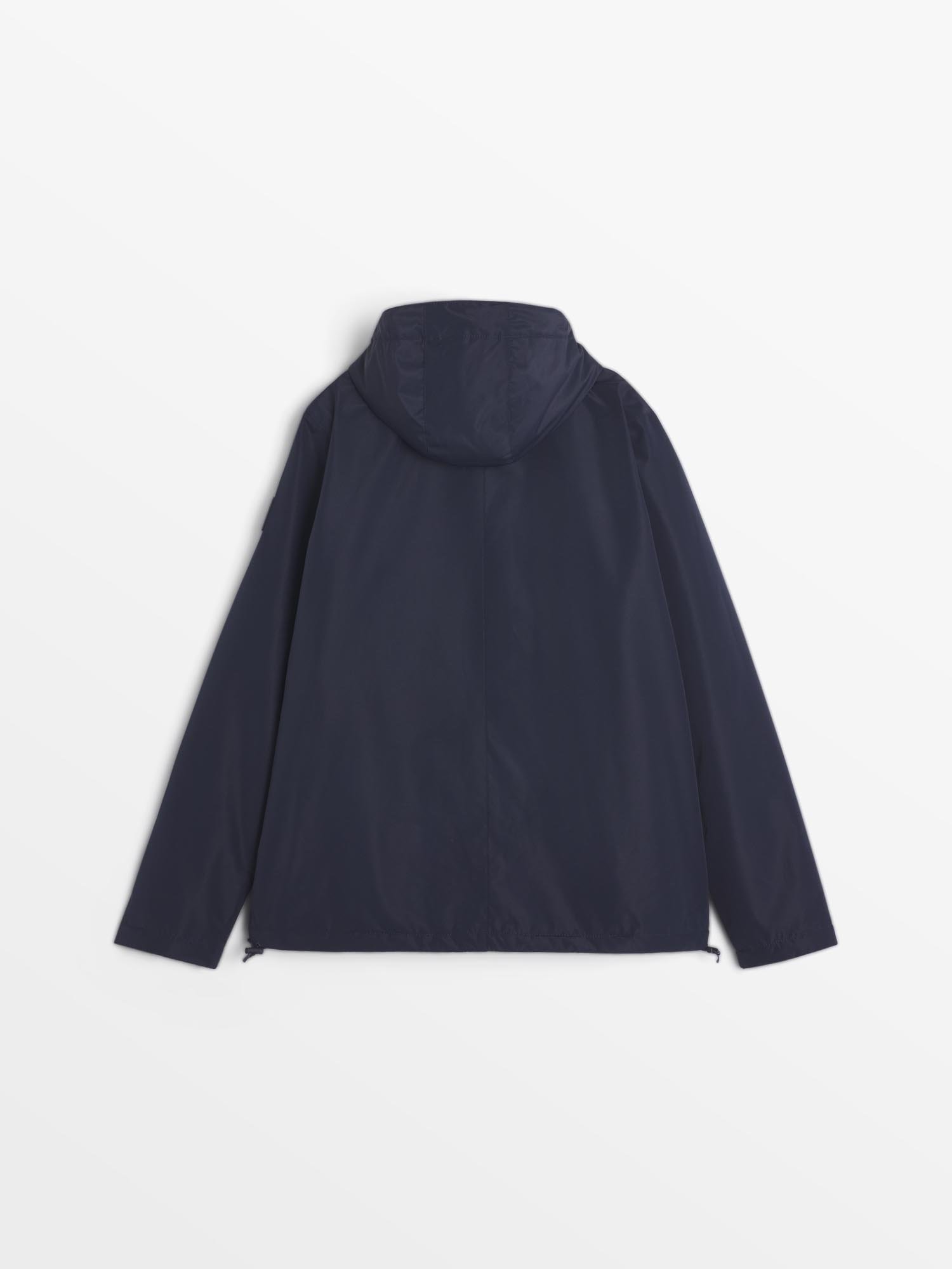 Veste Homme Imperméable Capuche Marine