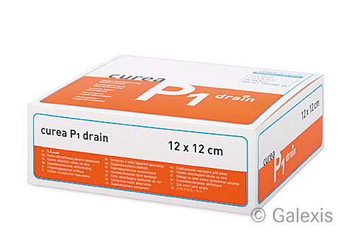CUREA Drainage Superabsorber 12x12cm steril 25 Stk