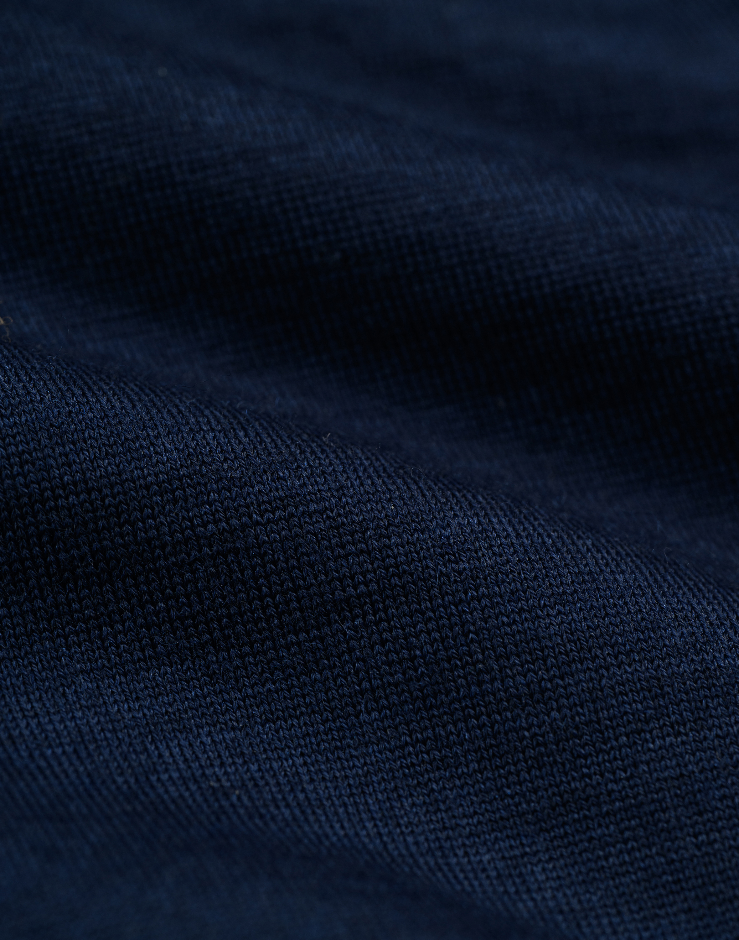 T-shirt van merinowol voor heren in Azuurblauw