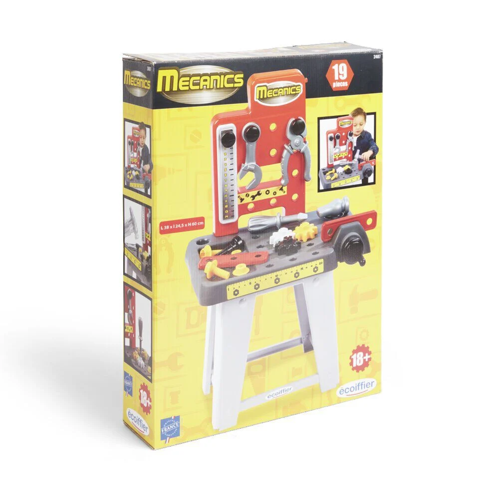 Etabli bricolage enfant avec 19 accessoires