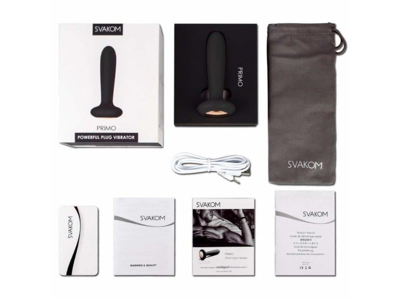 Svakom Anal Vibrator Primo Schwarz Analplug mit Vibration und Fernbedienung