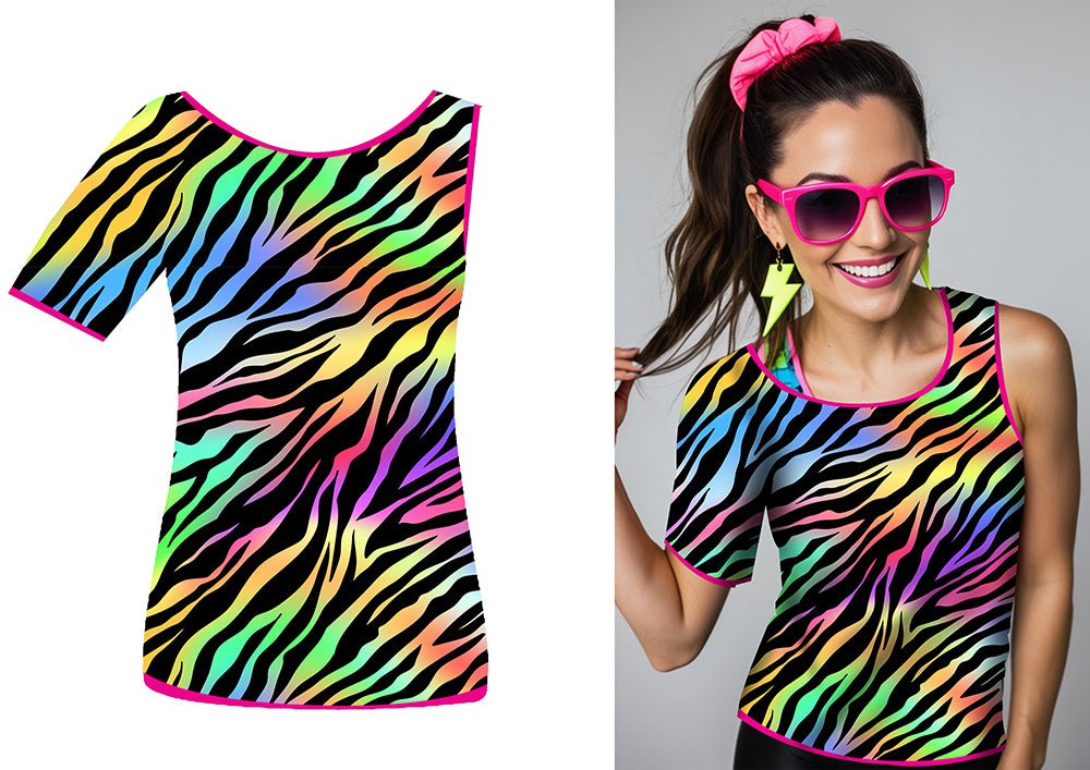 Zebra Shirt Gekleurd Dames