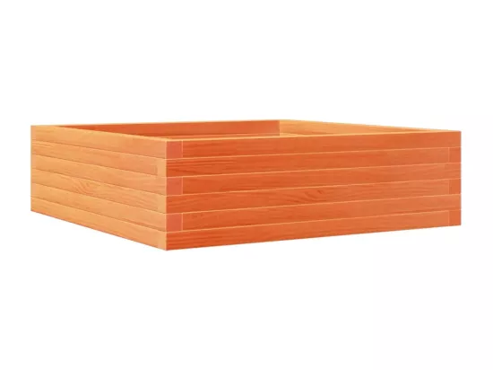 Jardinière bac lit surélevé bois marron 80 x 80 x 23 cm 02_0038499
