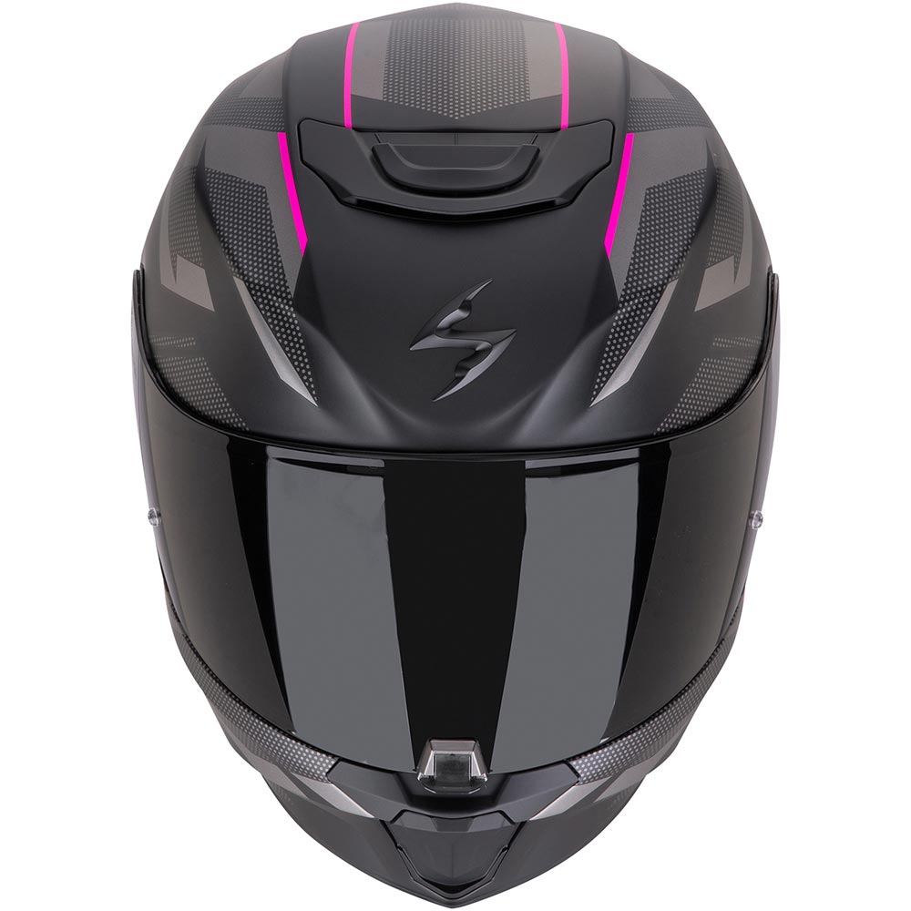 Scorpion - Casque Exo-391 Aaxo Noir Mat / Argent / Rose