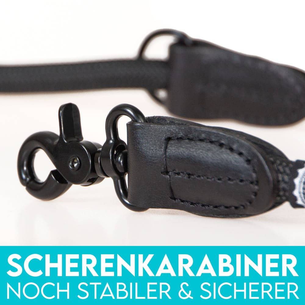 HUND IST KÖNIG® 2,3 m verstellbare Führleine für große Hunde (15 mm Seil)