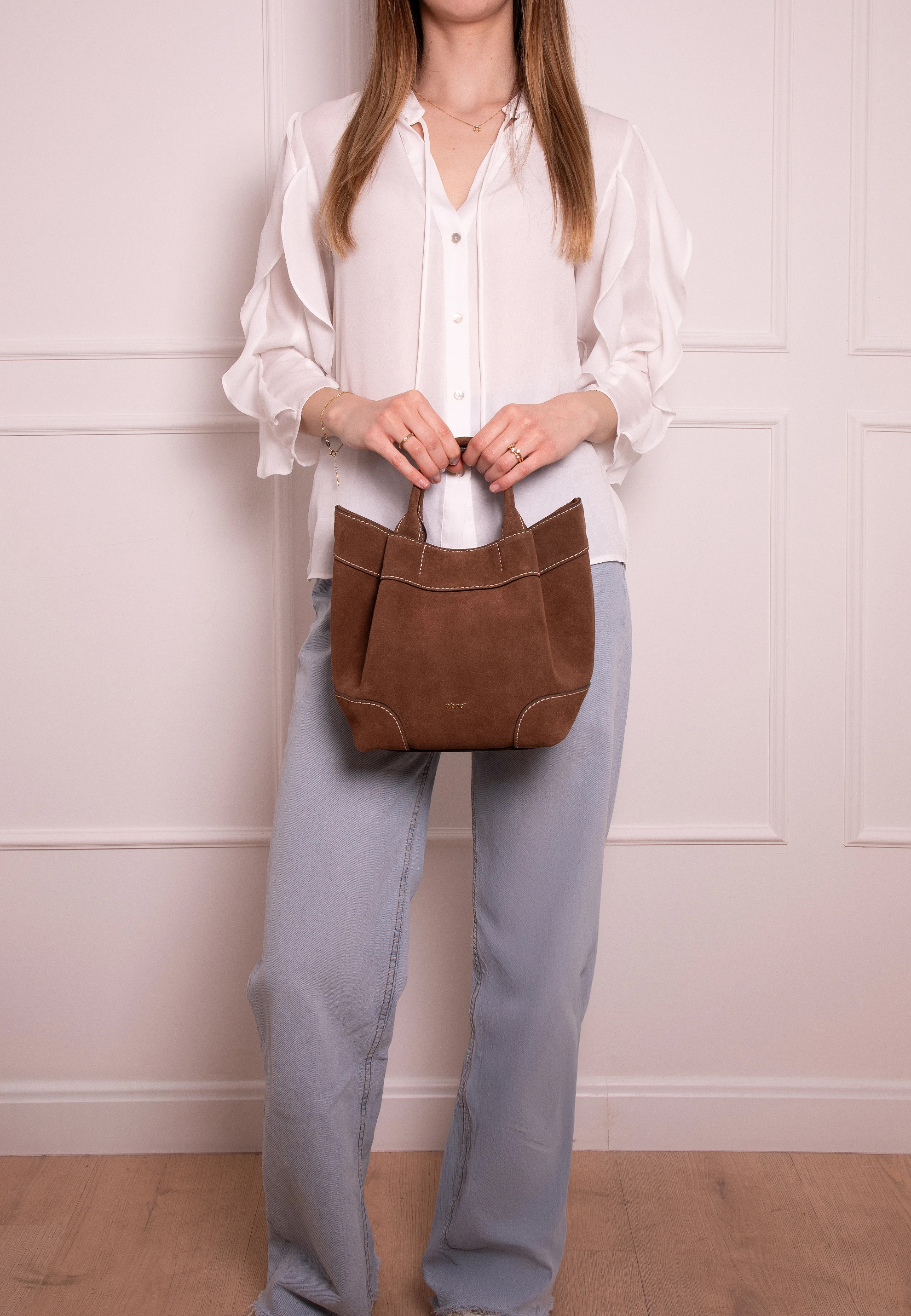Shopper ESSENTIAL small Leather Suede Standard