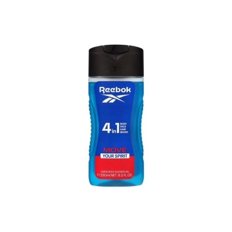 Reebok Man Move Your Spirit 4 in 1 Duschgel 250 ml