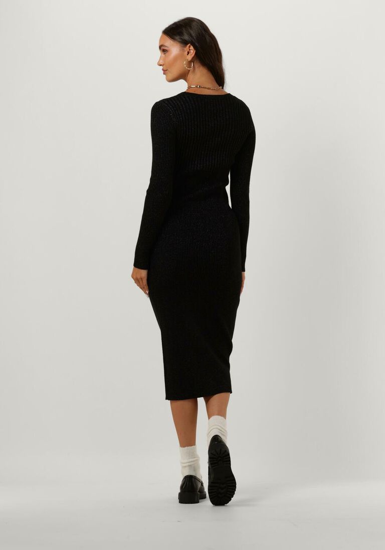 SILVIAN HEACH zwarte silvian heach midi jurk vestito med/m.dress
