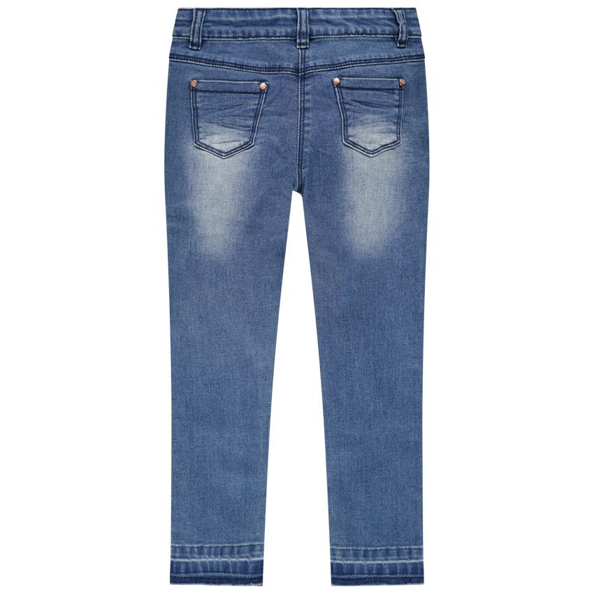 Jean skinny used - Bleu moyen