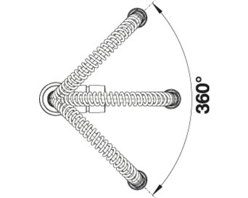 Blanco flexibele keukenkraan CATRIS-S chroom 521476