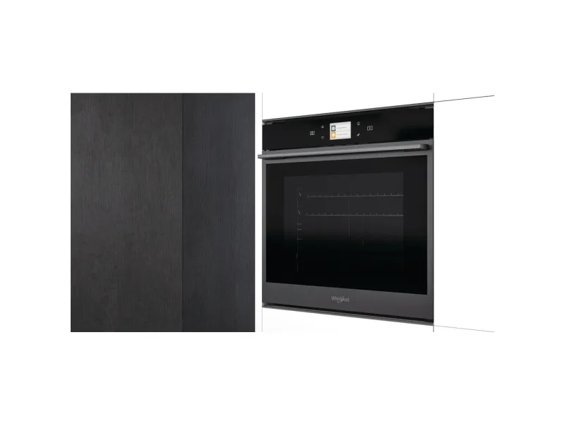 Whirlpool W Collection W9 OM2 4S1 P BSS - Ovn - til indbygning - niche - bredde: 56 cm - dybde: 55 cm - højde: 58.3 cm - med selv-rengøring - Klasse A  - sort stål