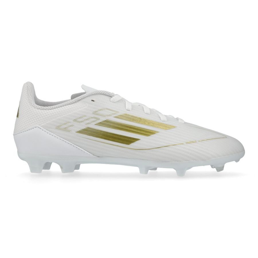 adidas F50 League FG/AG Day Spark - Blanc/Doré/Blanc Enfant