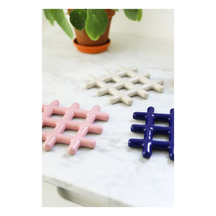 &Klevering Dessous de plat Grid | Rose
