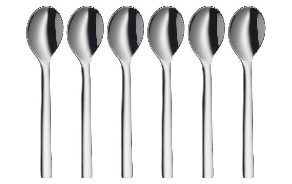 Espressolöffel Nuova 6 Stück, SilberEspresso-Löffel 11 cm aus rostfreiem Cromargan Edelstahl 18/10