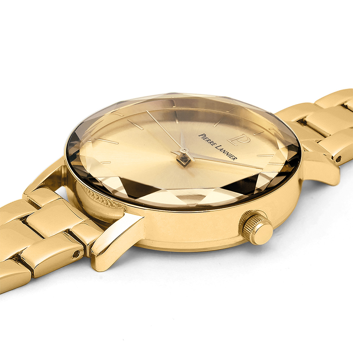 Montre PIERRE LANNIER multiples femme acier dorée