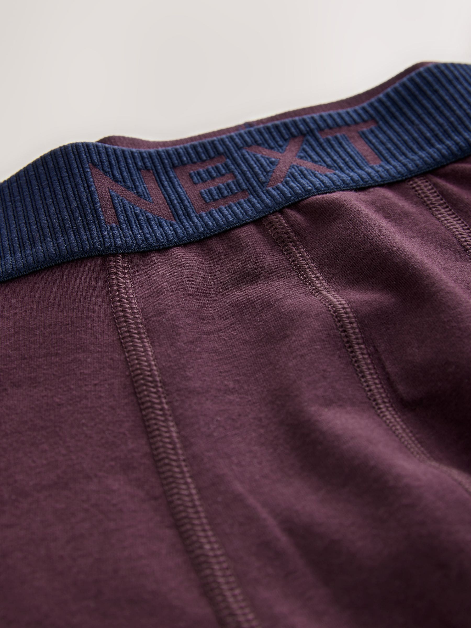 Roze/blauw/groen marineblauwe tailleband met textuur - Hipster boxers van katoenrijke mix