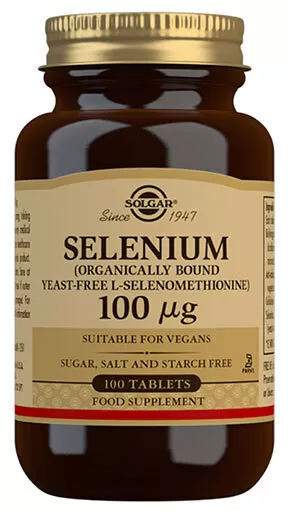 Solgar Selen 100 µg (gærfri) - 100 tabl.