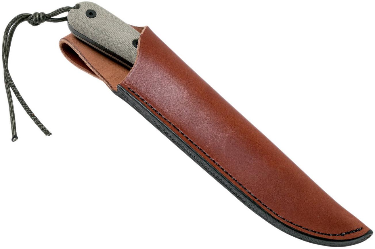 ESEE Model 6HM bushcraftmes Modified Handle, lederen schede
