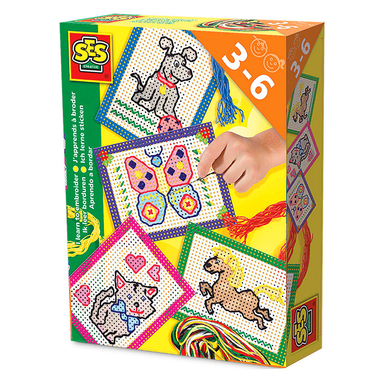 Ses Creative Kit J'apprends à Broder - 3 à 6 ans