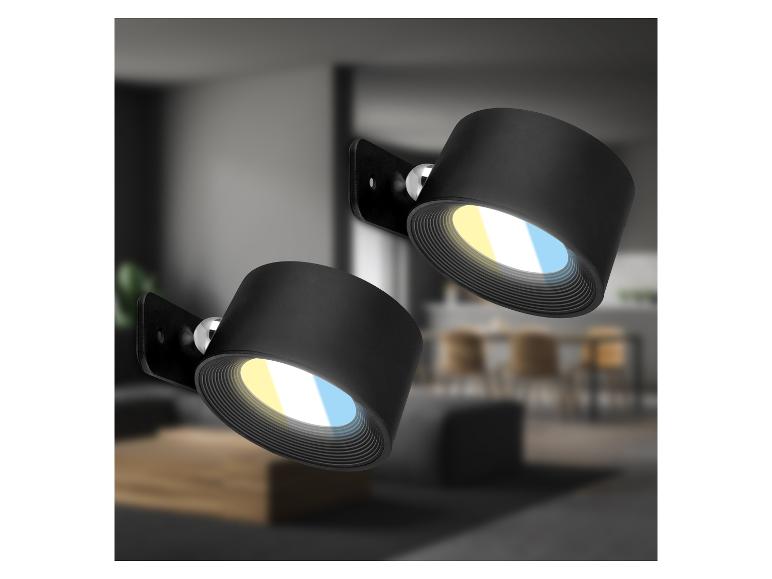 Set van 2 draadloze wandlampen