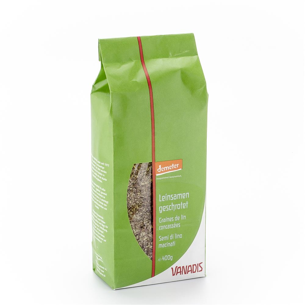 VANADIS Leinsamen<br>400 g, geschrotet