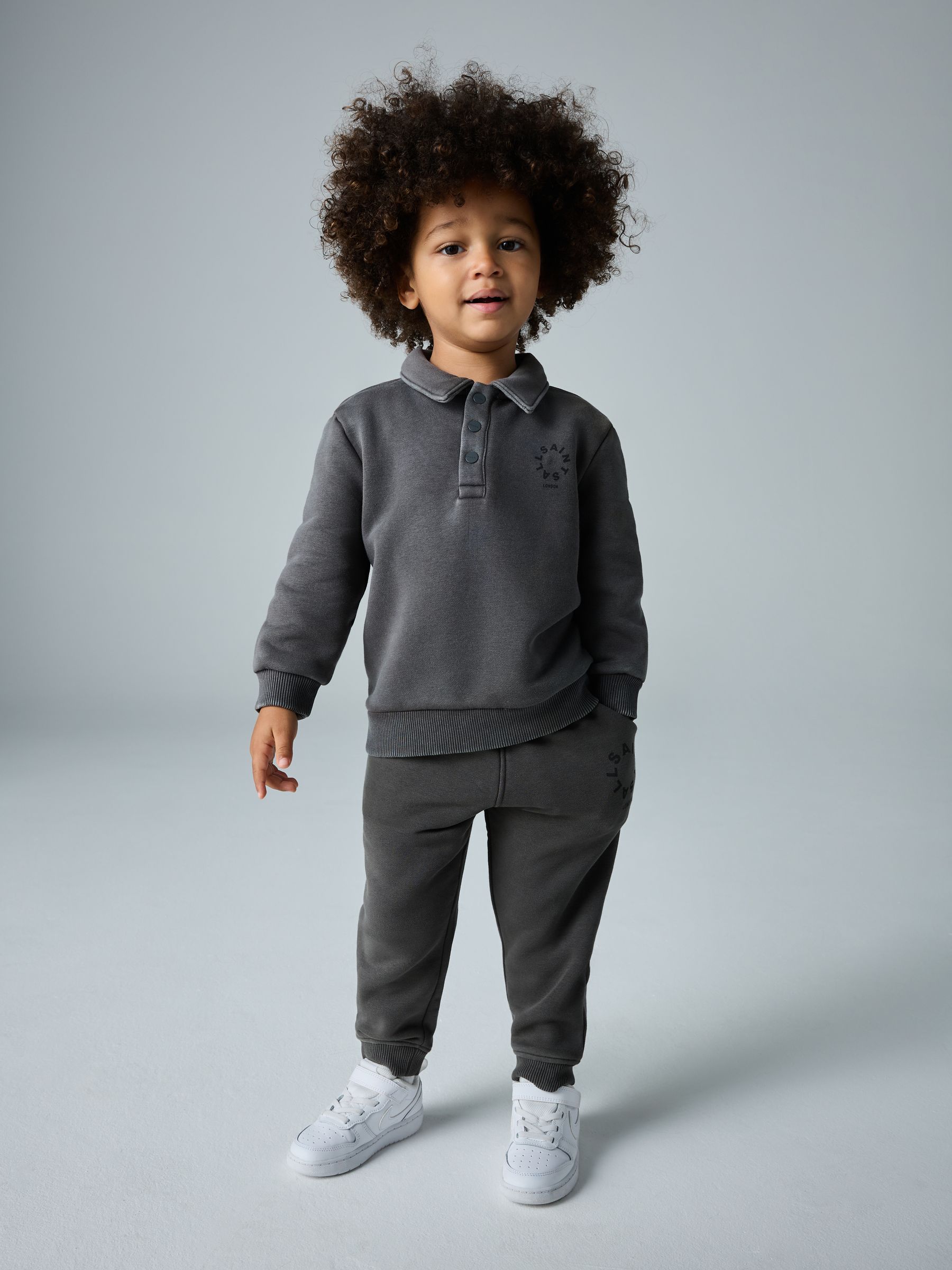 smALLSAINTS Tierra Sweat Polo and Joggers Younger Boys Set