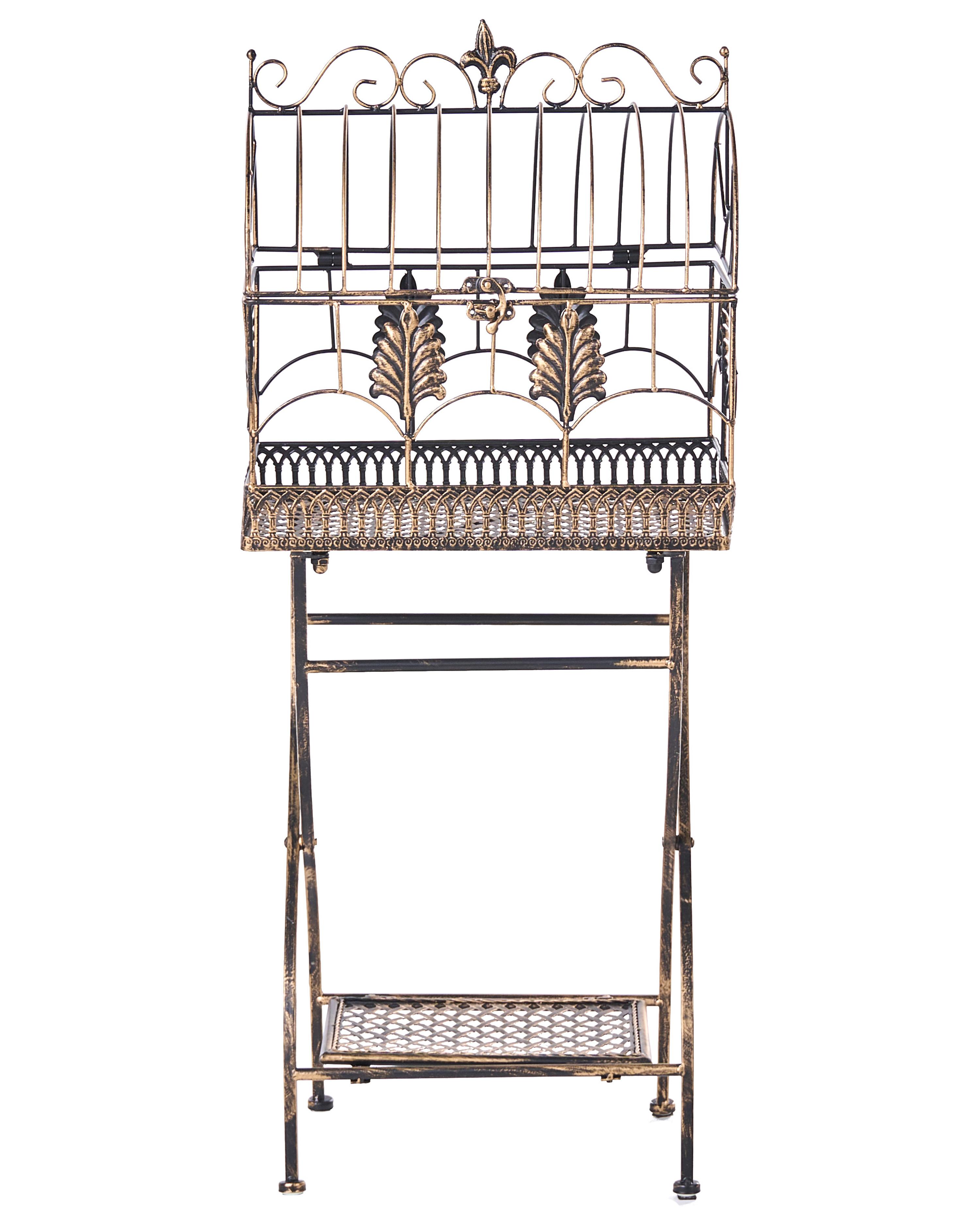 Set van 2 rekken SICILY Metaal 43/37 cm 30/27 cm Zwart