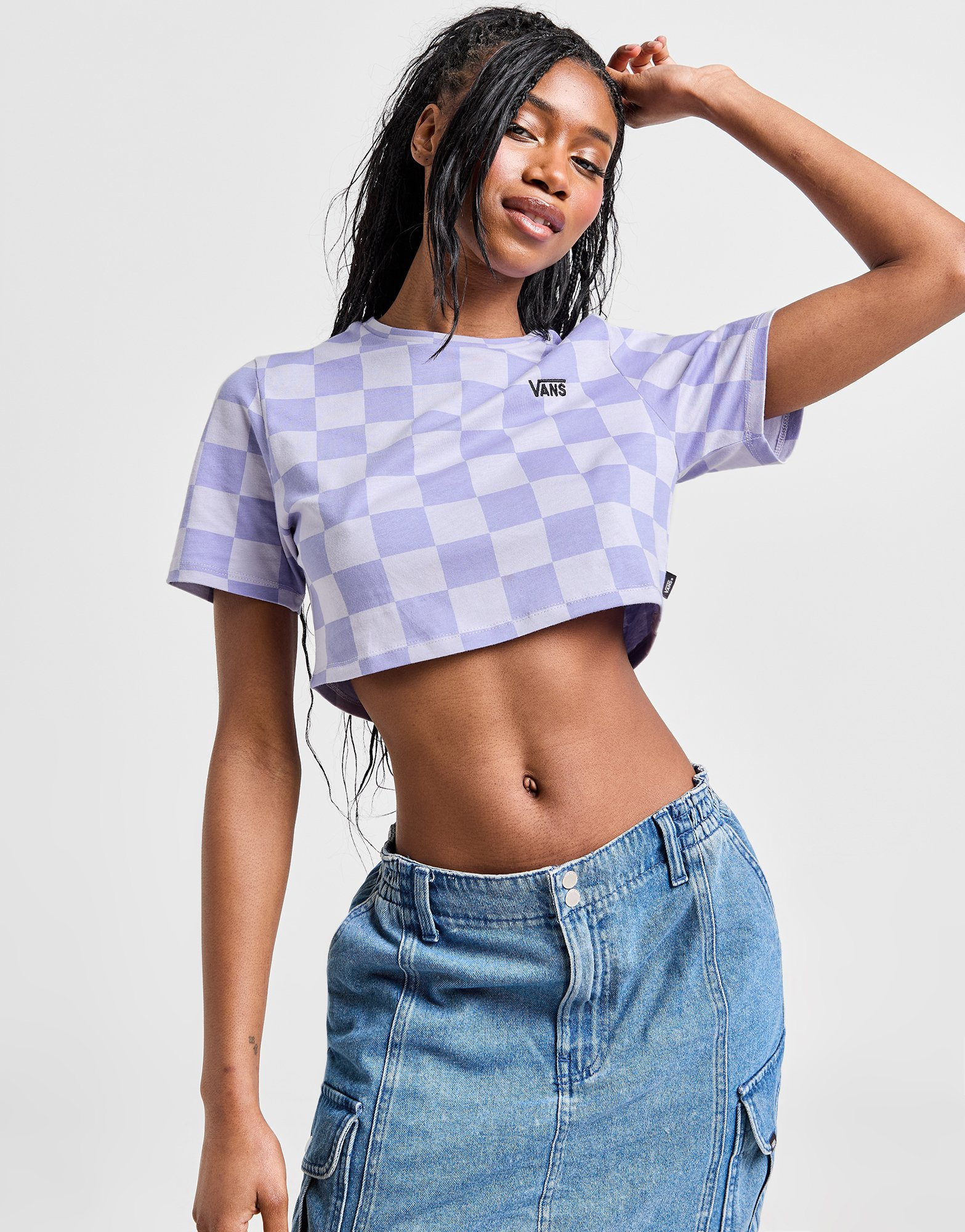 Vans T-shirt Checkerboard Slim Femme