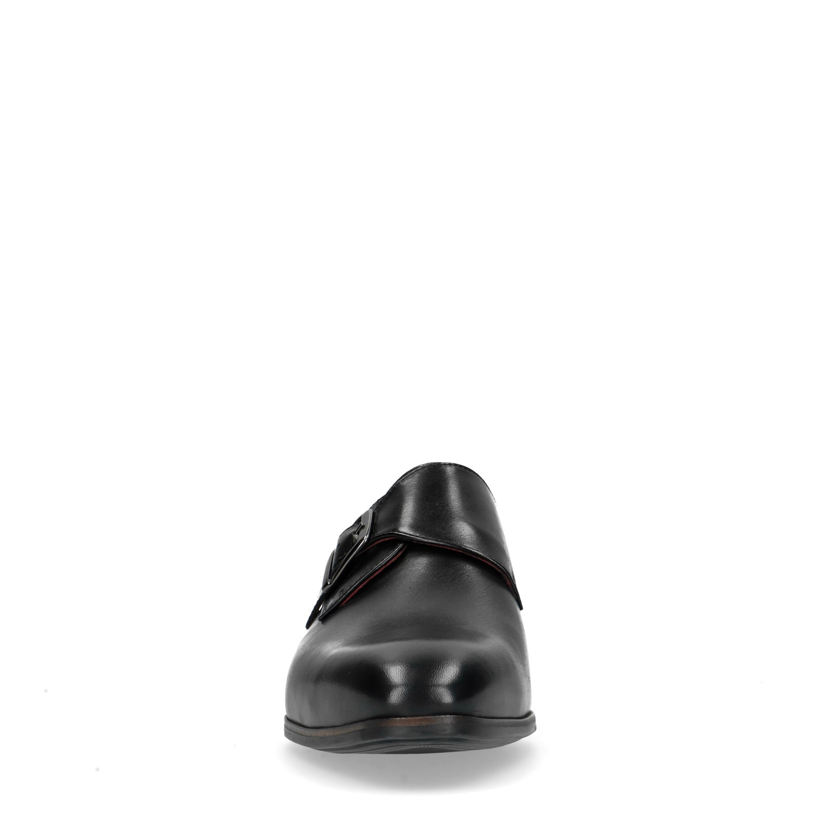 Zwarte leren gespschoenen