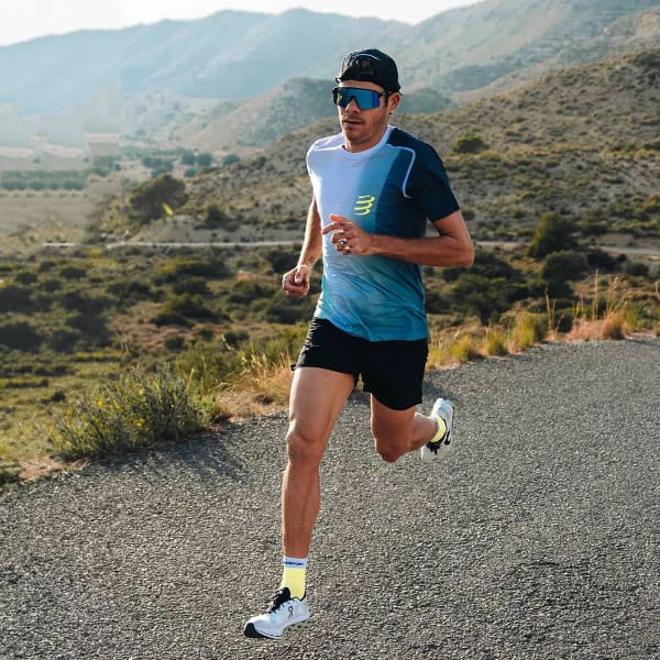 T-shirt running COMPRESSPORT PERFORMANCE SS TSHIRT M NIAGARA BLUE