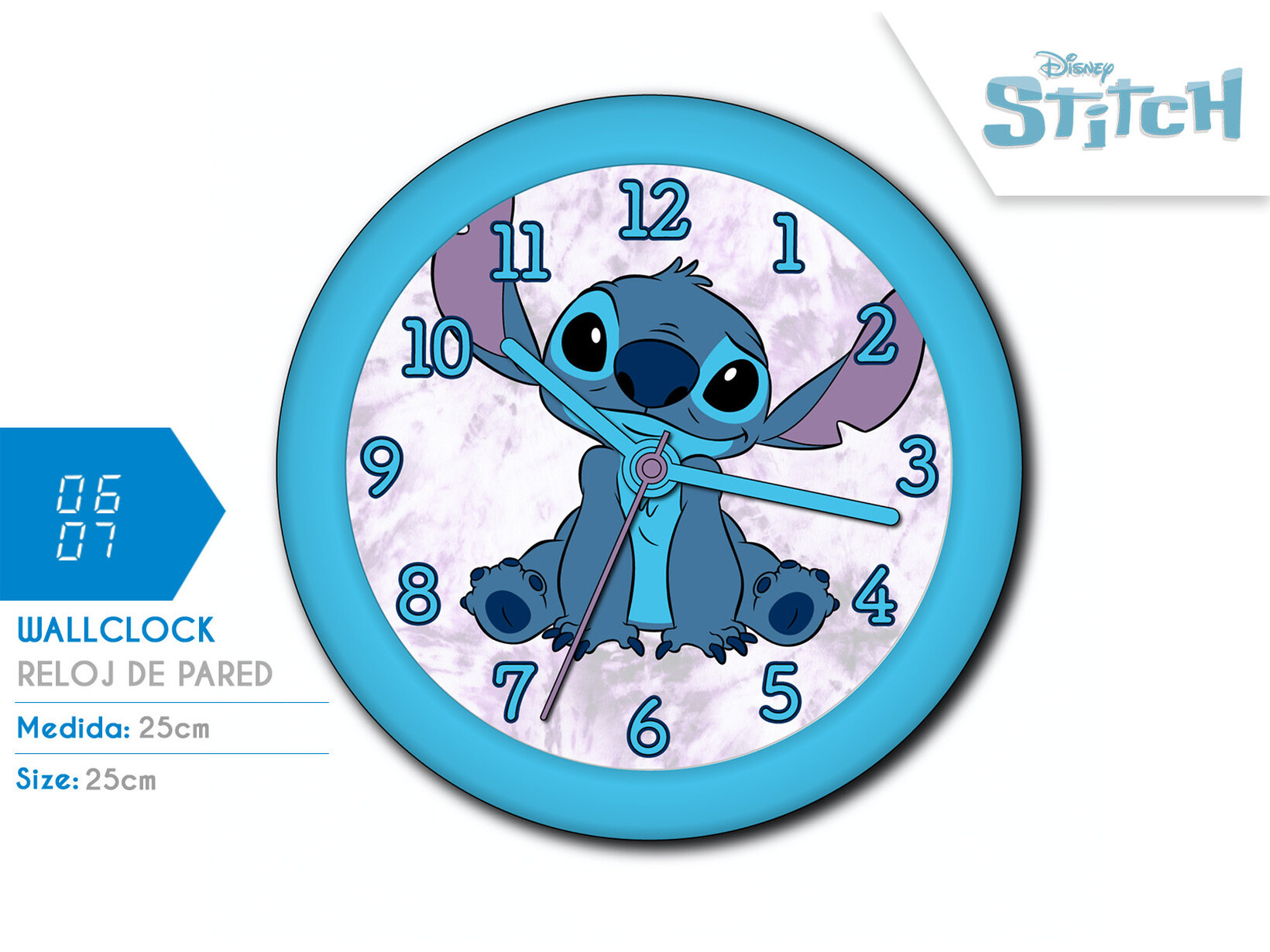 RELOGIO DE PAREDE STITCH
