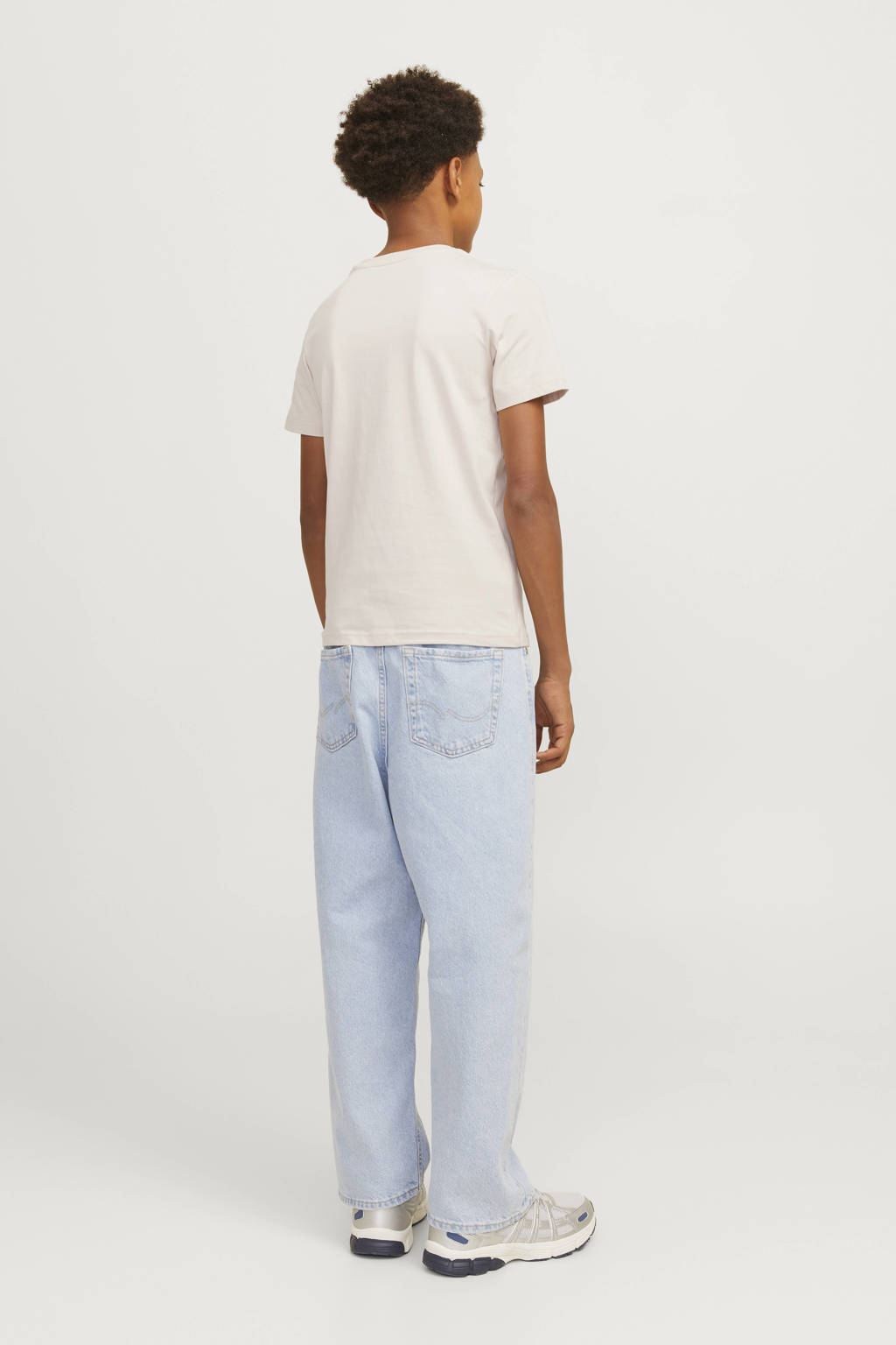 JACK & JONES T-shirt JJHAKKAI met printopdruk offwhite
