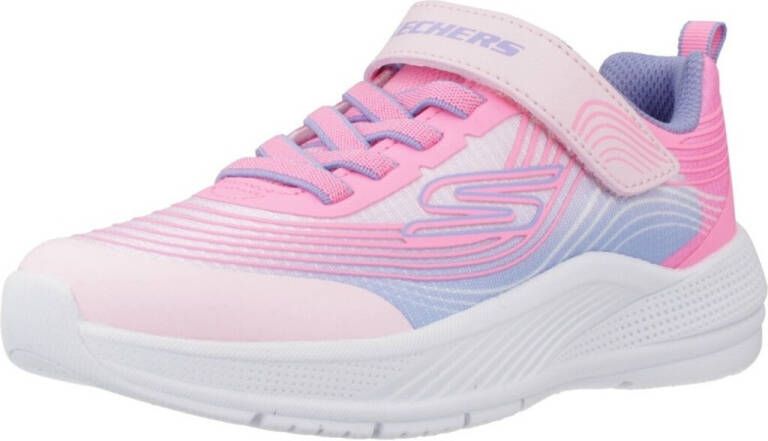 Skechers Microspec Advance Klittenband Sneakers Unisex Roze