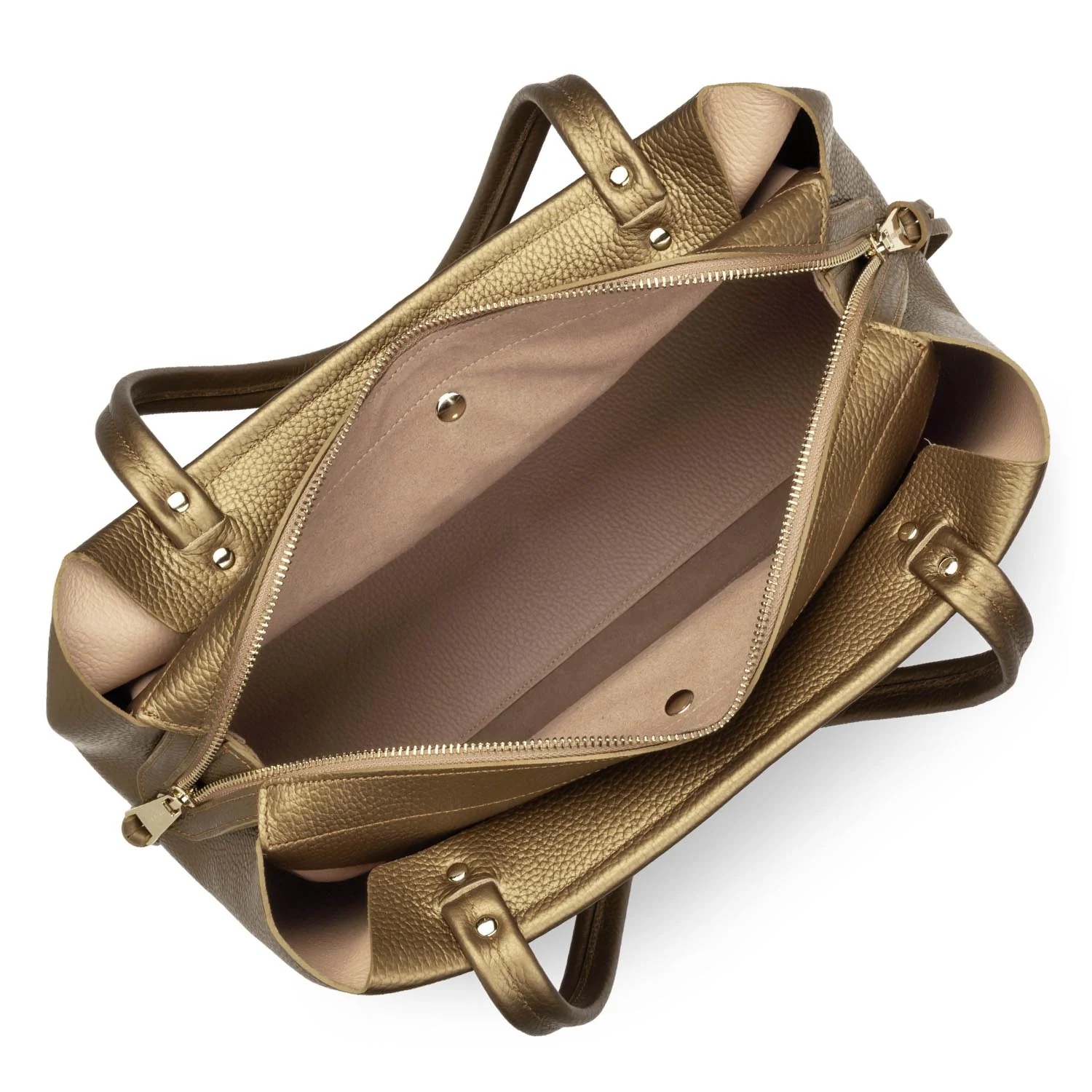 Foulonné Double-Grand sac cabas épaule