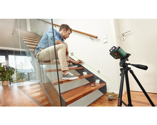 Bosch AdvancedLevel 360 kruislijnlaser inclusief 4 x 1,5V AA batterijen en draagtas