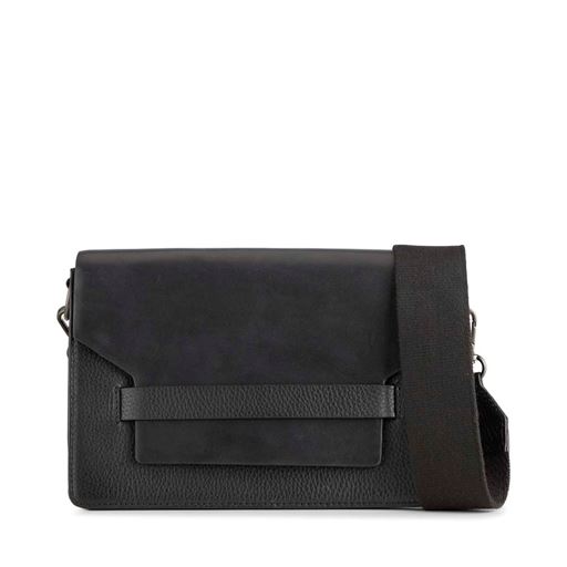 Markberg Arabella Grain Mix Crossbody Taske, Black