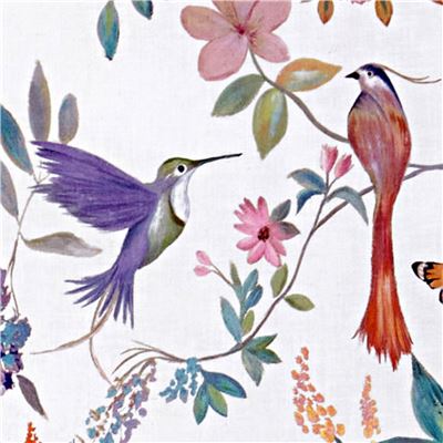 Housse de table à repasser ou nappe de repassage 5 épaisseurs motif fleurs et oiseaux - BECQUET CRÉATION