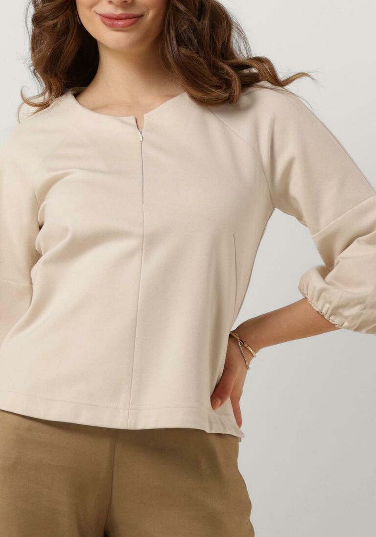 SUMMUM gebroken wit summum blouse top punto milano