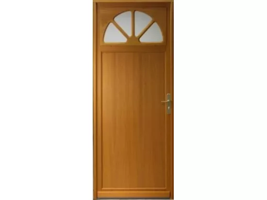 Porte De Service Bois Vitrée Pixos, H,200xl,90 P,gauche Côtes Tableau Gd Menuiseries