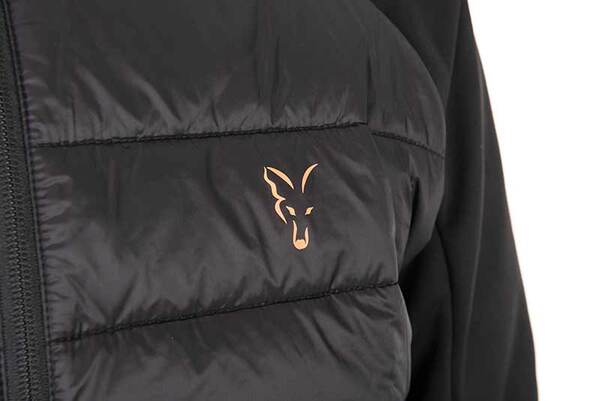 Veste Hybride Noir/Orange Fox Collection