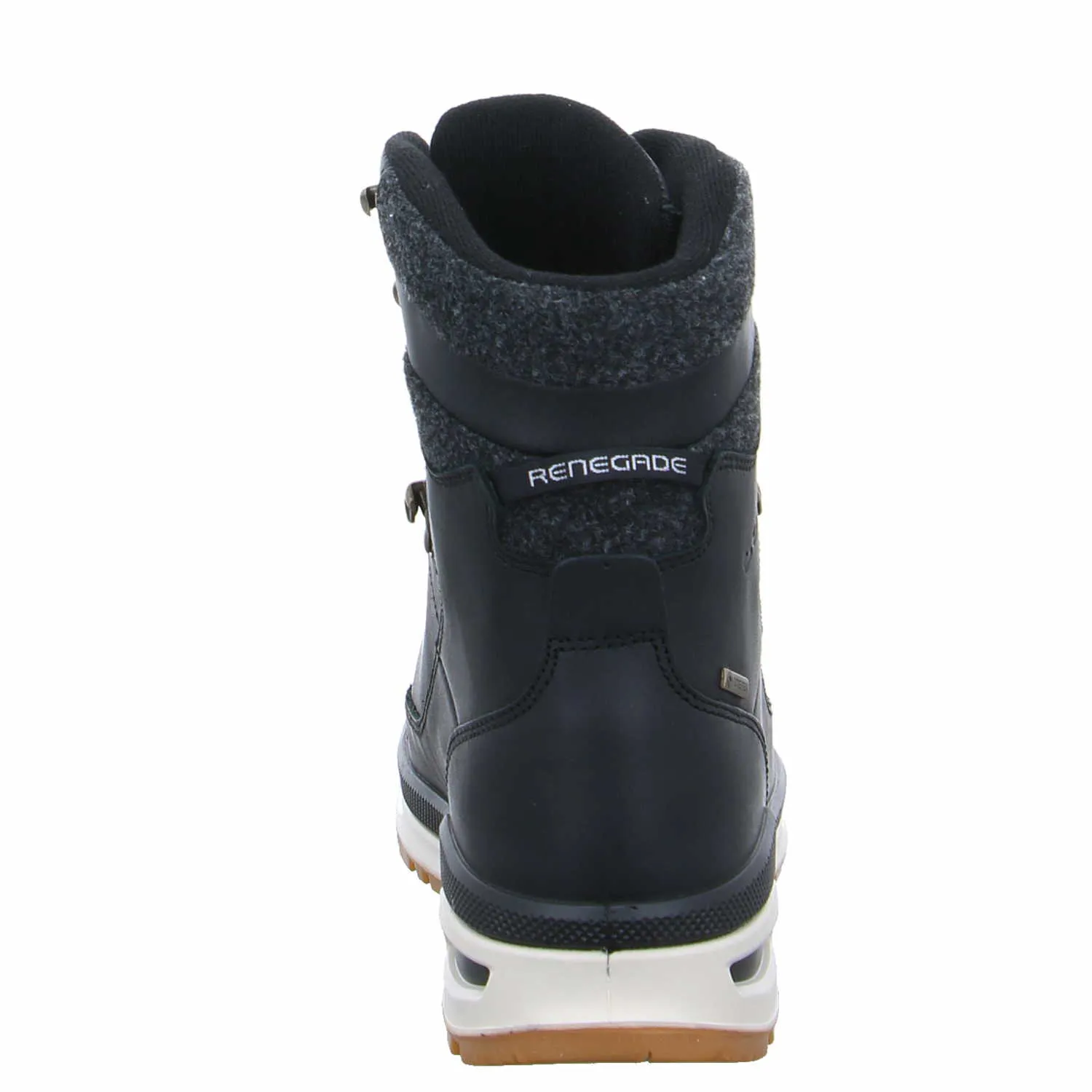 LOWA Snowboots Schwarz Leder